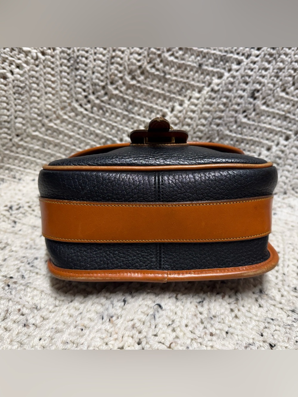 Vintage Dooney & Bourke Square Equestrian Flap Bag - Picture 6 of 11
